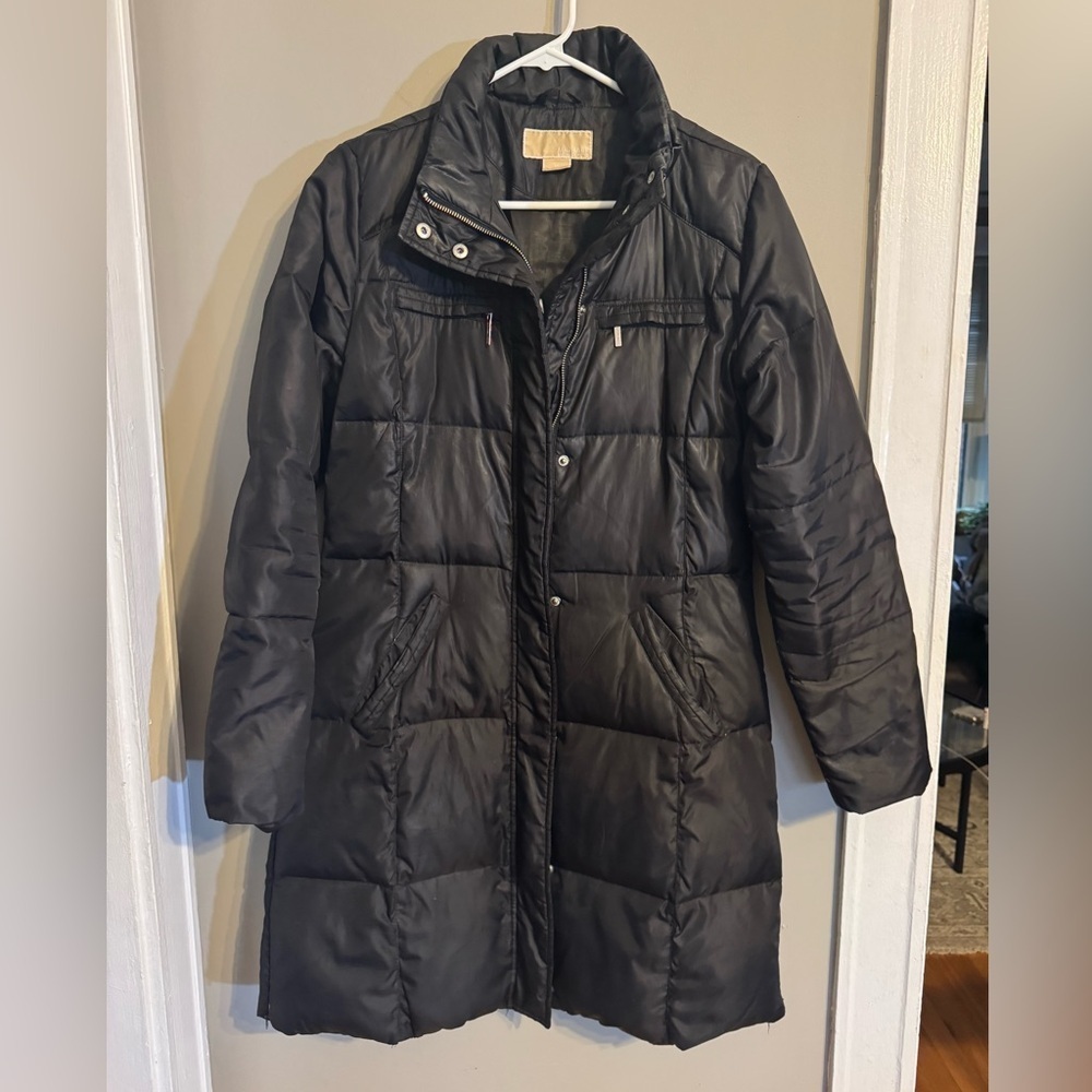 MICHAEL Michael Kors Black Puffer Jacket - Picture 1 of 12